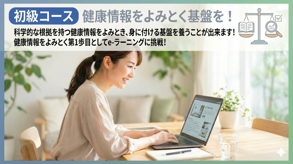 初級コース：健康情報をよみとく基盤を